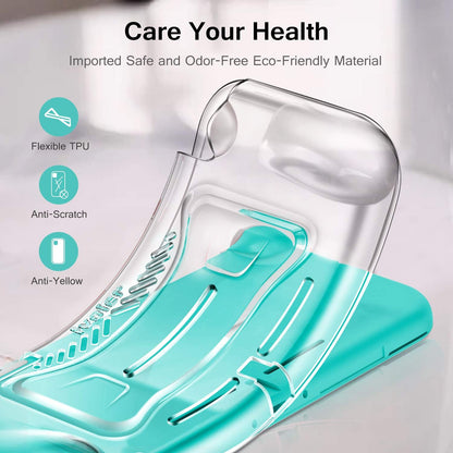 Clear Case for Nintendo Switch Lite Carrying Protective TPU Case, Soft TPU Grip Cover for Joy-Con Grip Cover with 2 Pack Screen Protector Tempered Glass Shock-Absorption, Anti-Scratch