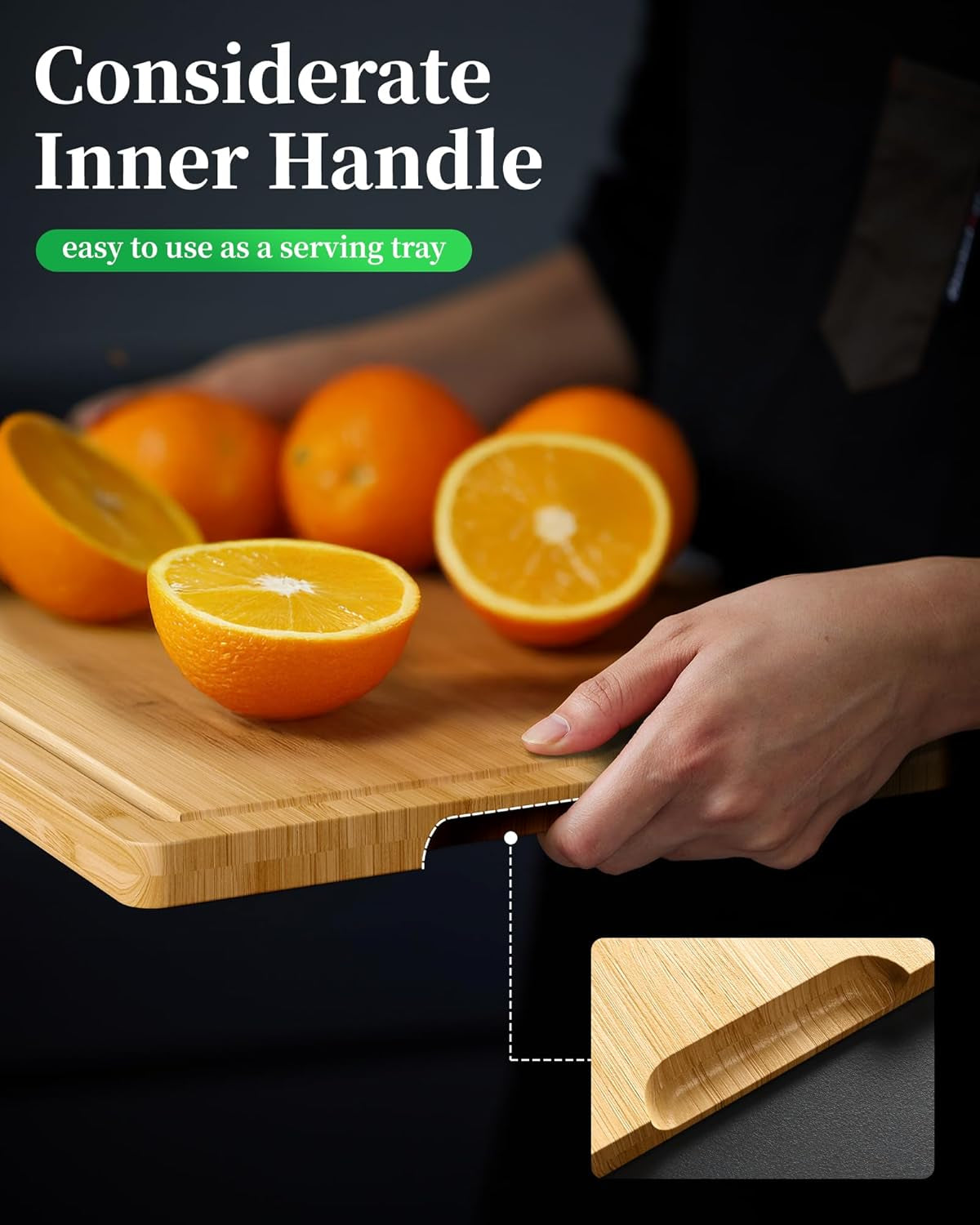 Bamboo Cutting Board - Multi-Sizes Wooden Cutting Boards for Kitchen, Convenient Kitchen Essentials with Deep Juice Grooves, Natural Cutting Board for Chopping & Serving, 11.6" X 7.9"