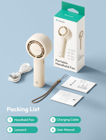 Slim Portable Fan + Portable Handheld Turbo Fan