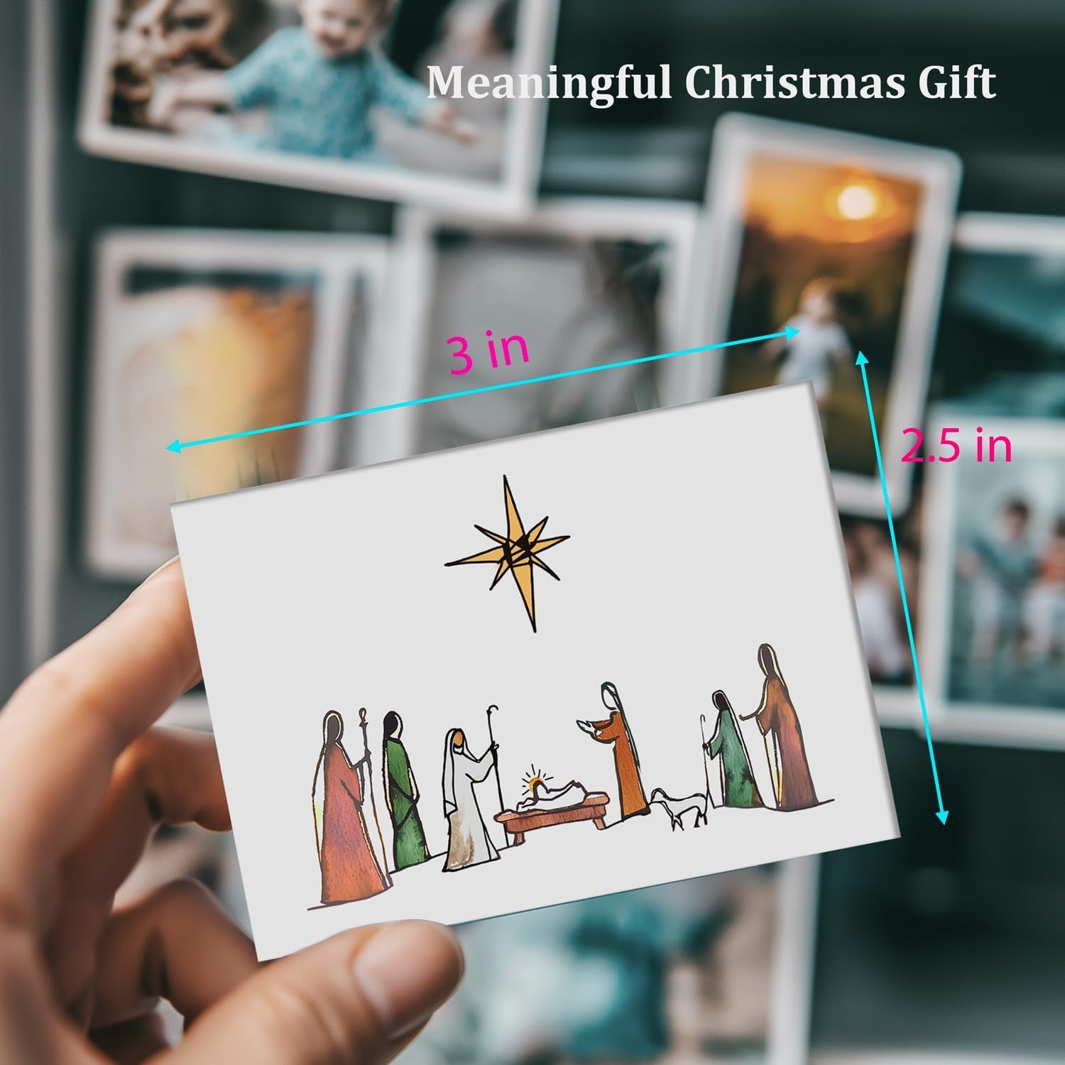 Nativity Christmas Magnets Christmas Holiday Religious Magnets Christmas Gift O Holy Night Christmas Magnets Gift Meaningful Christmas Gift -3 X 2.5 In