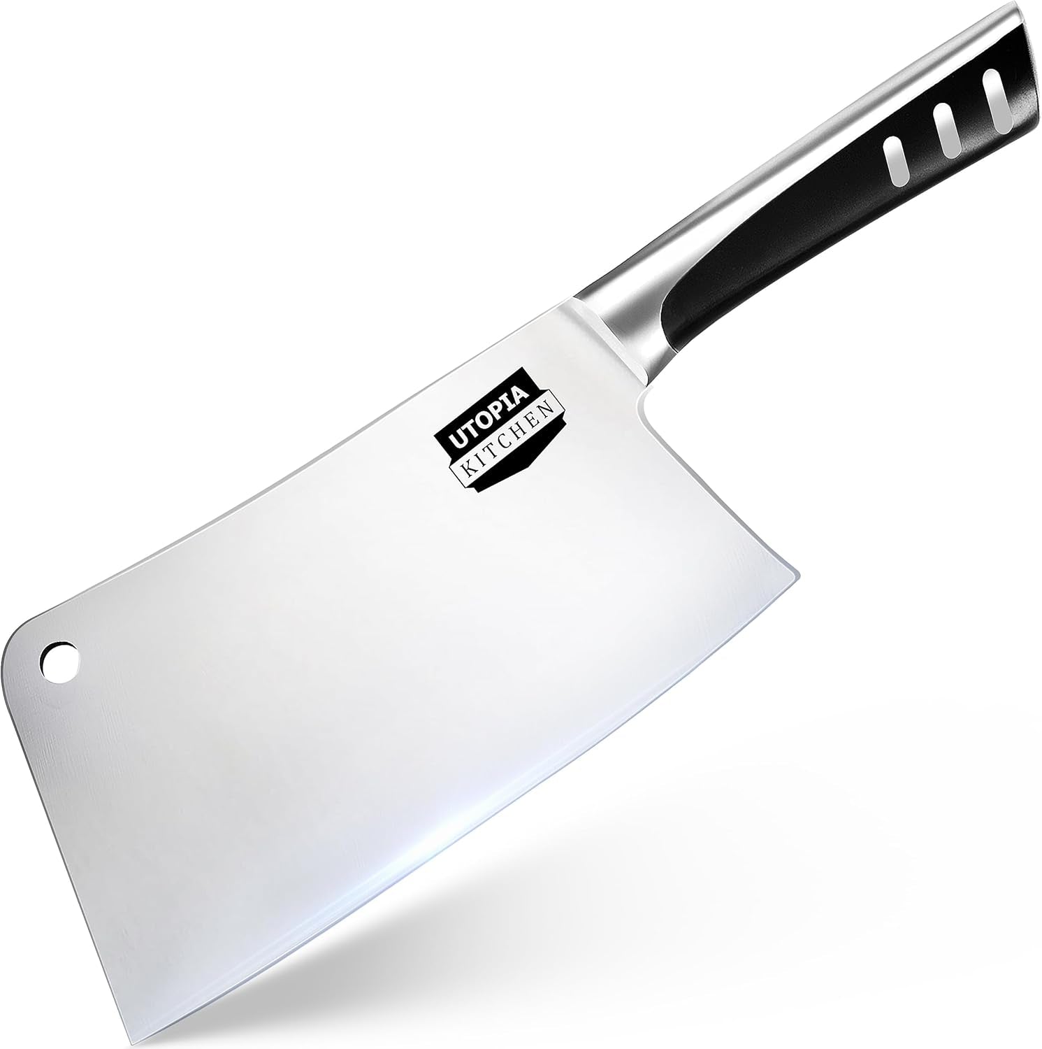 7 Inch Cleaver Knife Stainless Steel Chef Butcher Knives for Meat & Vegetable Multipurpose Kitchen Chef Knife Chopping Bone