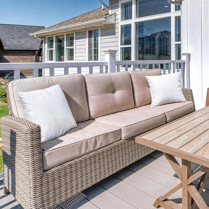 Outdoor Pillow Inserts 18 X 18 Inches (Pack of 2, White), Water Resistant Garden Throw Pillows for Patio and Porch Furniture