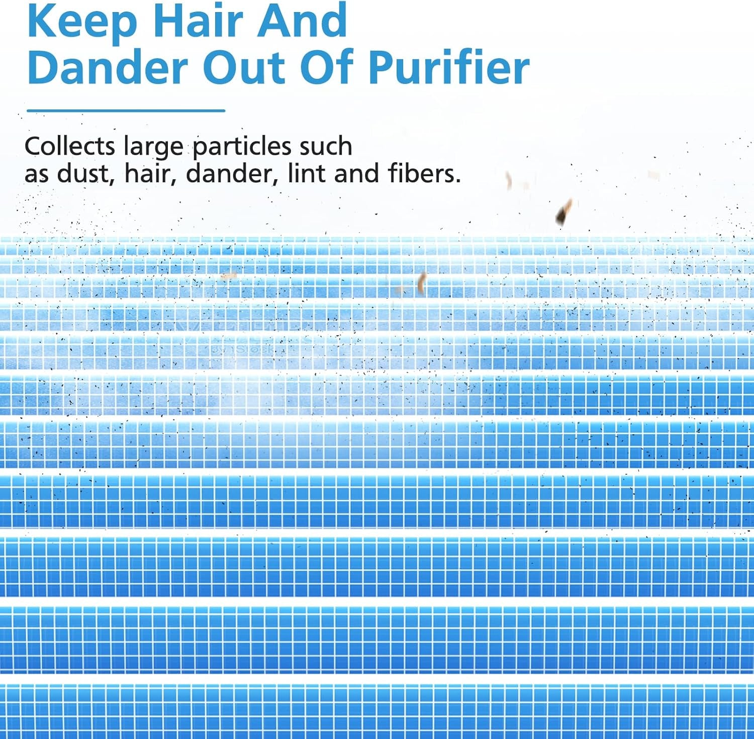 2-Pack Air Filter Compatible with MK-04 MG-04JH Air Puri-Fier, 4-Layers H13 Ture HEPA Filter Suitable for Dust, Pet Dander, Smoke, Pollen for Bedroom and Office- Standard Version