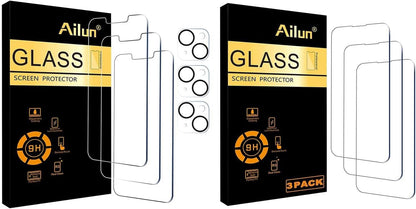 Iphone 14 Screen Protector - 6.1 Inch Display, 3 Pack; Camera Lens & Glass Screen Protectorversions for Iphone 14/14 Pro, 3 Pack