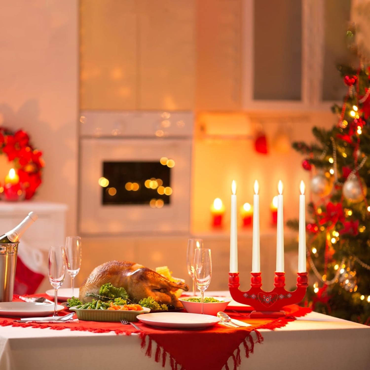 Ivory Taper Candles 10 Inch - Set of 6 Long Candles, 8 Hours Long Burning, Smokeless & Unscented & Dripless, for Weddings, Birthdays, Dinner Parties, Rituals, Prayer, Birthdays, Meditation