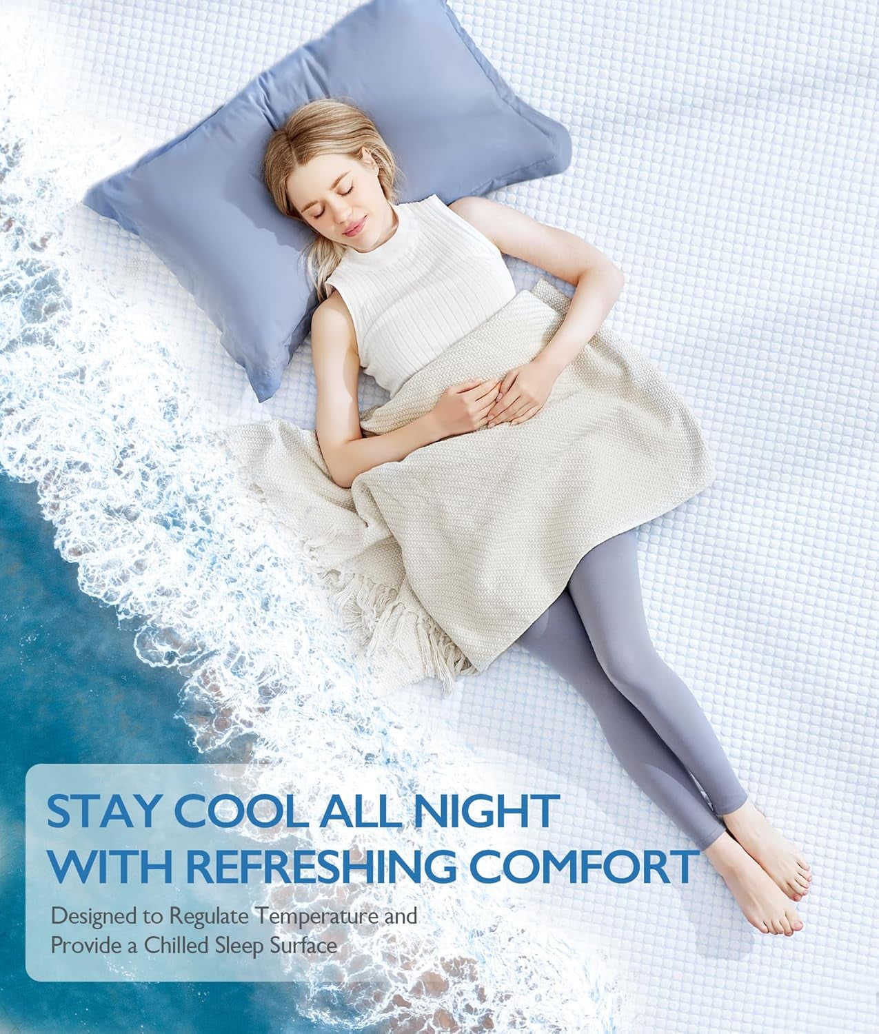 3 Inch Twin XL Cooling Memory Foam Mattress Topper for Pressure Relief, Thick Bed Mattress Pad with Cooling Soft Cover and Adjustable Straps, Certipur-Us Certified