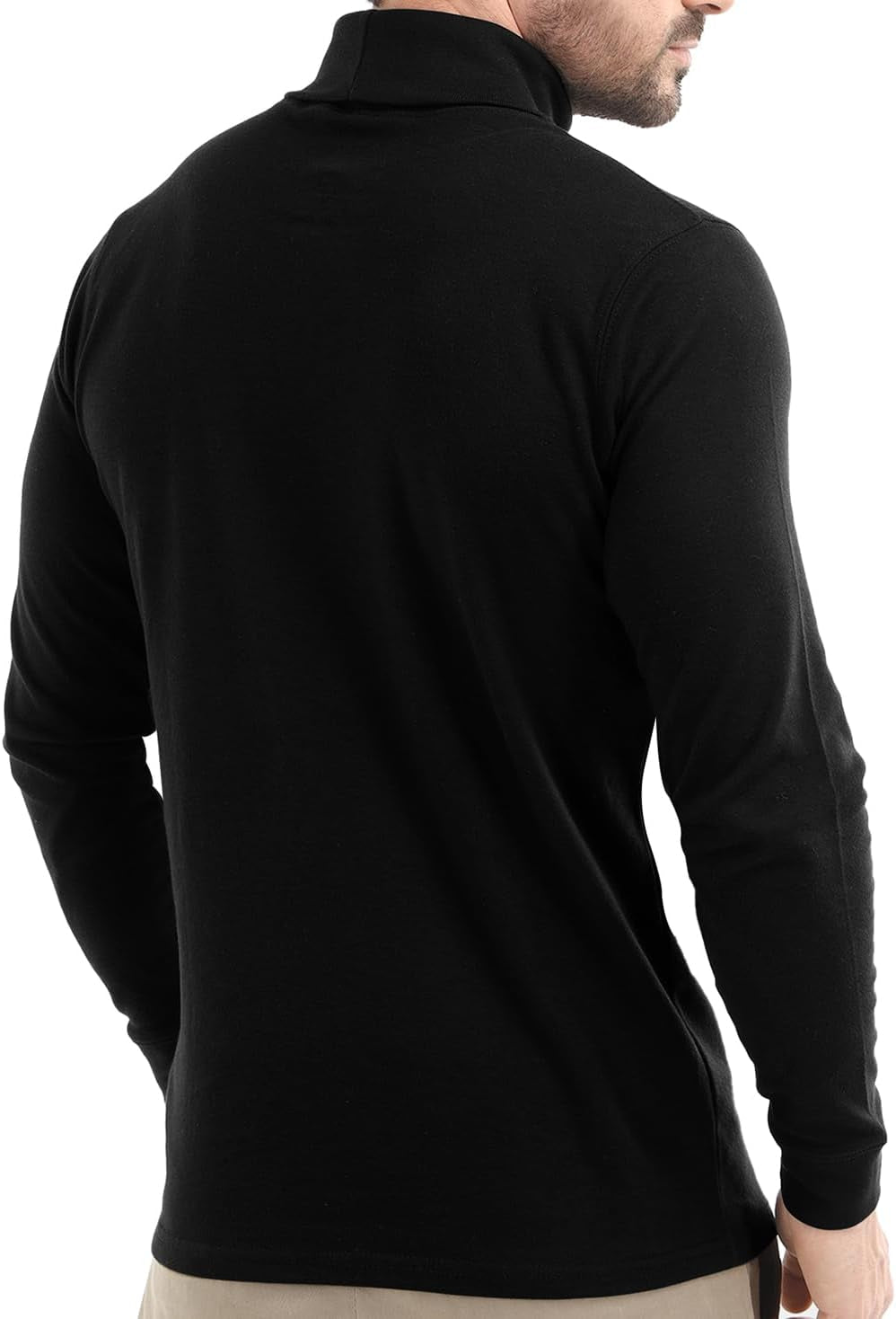 Men'S Turtleneck Slim Fit Lightweight Pullover Top