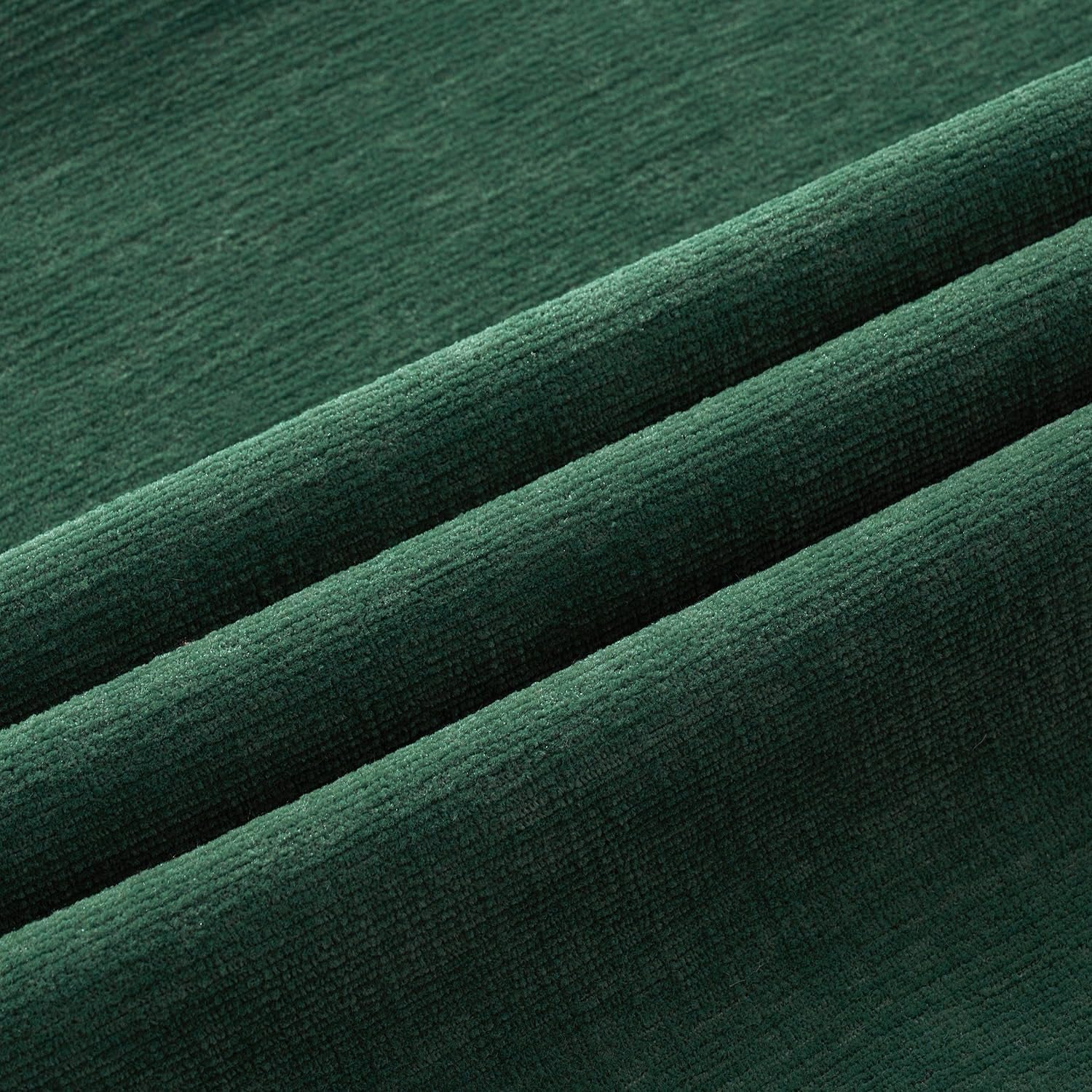 Dark Green Couch Pillow Covers 18X18 Inch, Set of 2 Soft Chenille Decorative Square Throw Pillow Covers Christmas Farmhouse for Sofa Living Room Bed