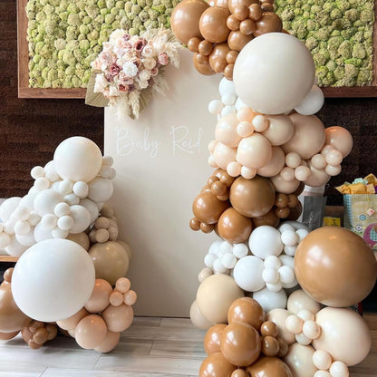110Pcs Nude Balloon Arch Garland Kit, 18 12 10 5 Inch Apricot Balloons Different Sizes for Birthday Party Decorations