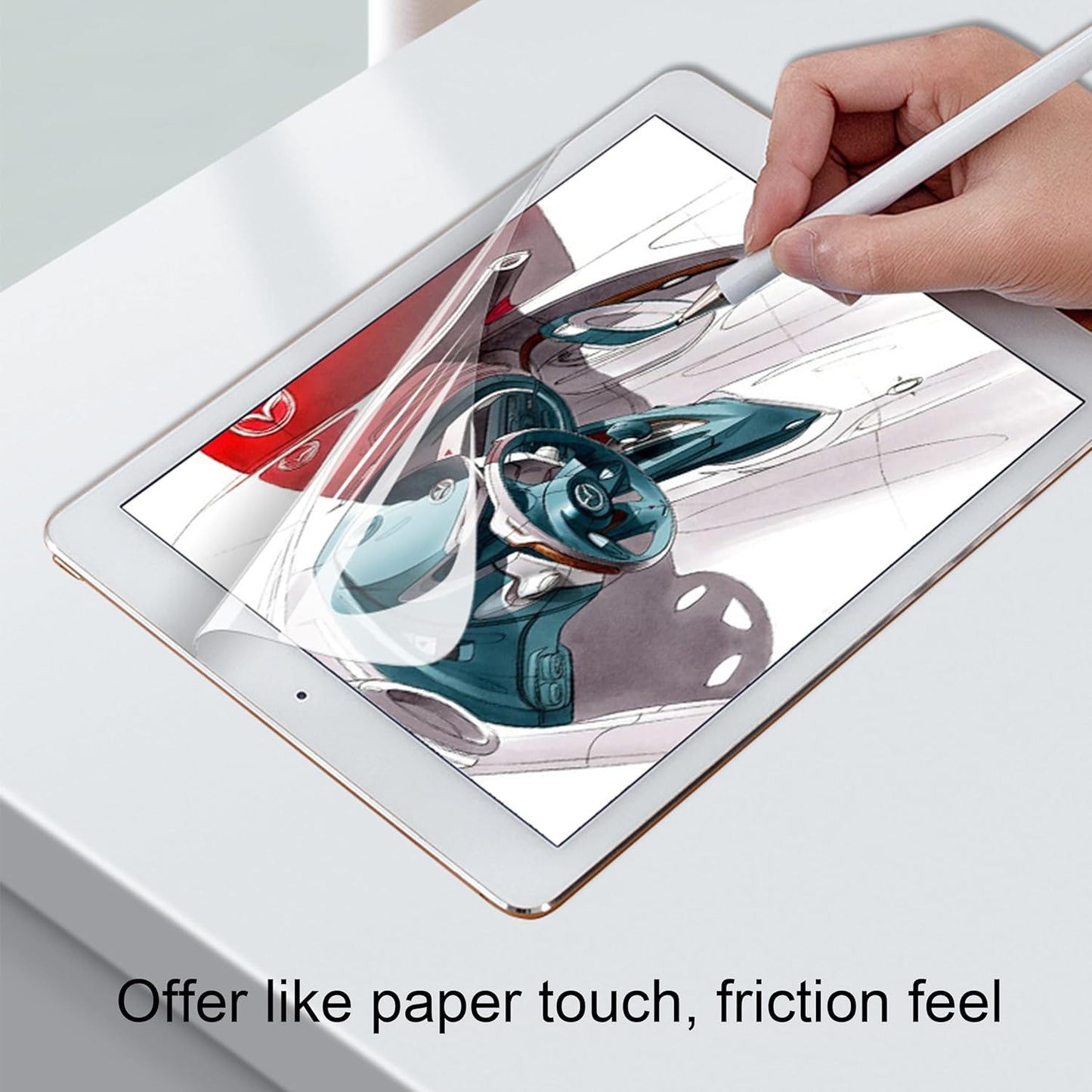Paper Textured Screen Protector for Ipad 9/8/7 (10.2-Inch, 2021&2020&2019) Draw like on Papertouch anti Glare Case Friendly [2Pack]