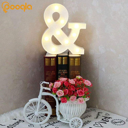 Ampersand Symbol Marquee Letter Lights Alphabet Light up Sign for Wedding Home Party Bar Decoration &