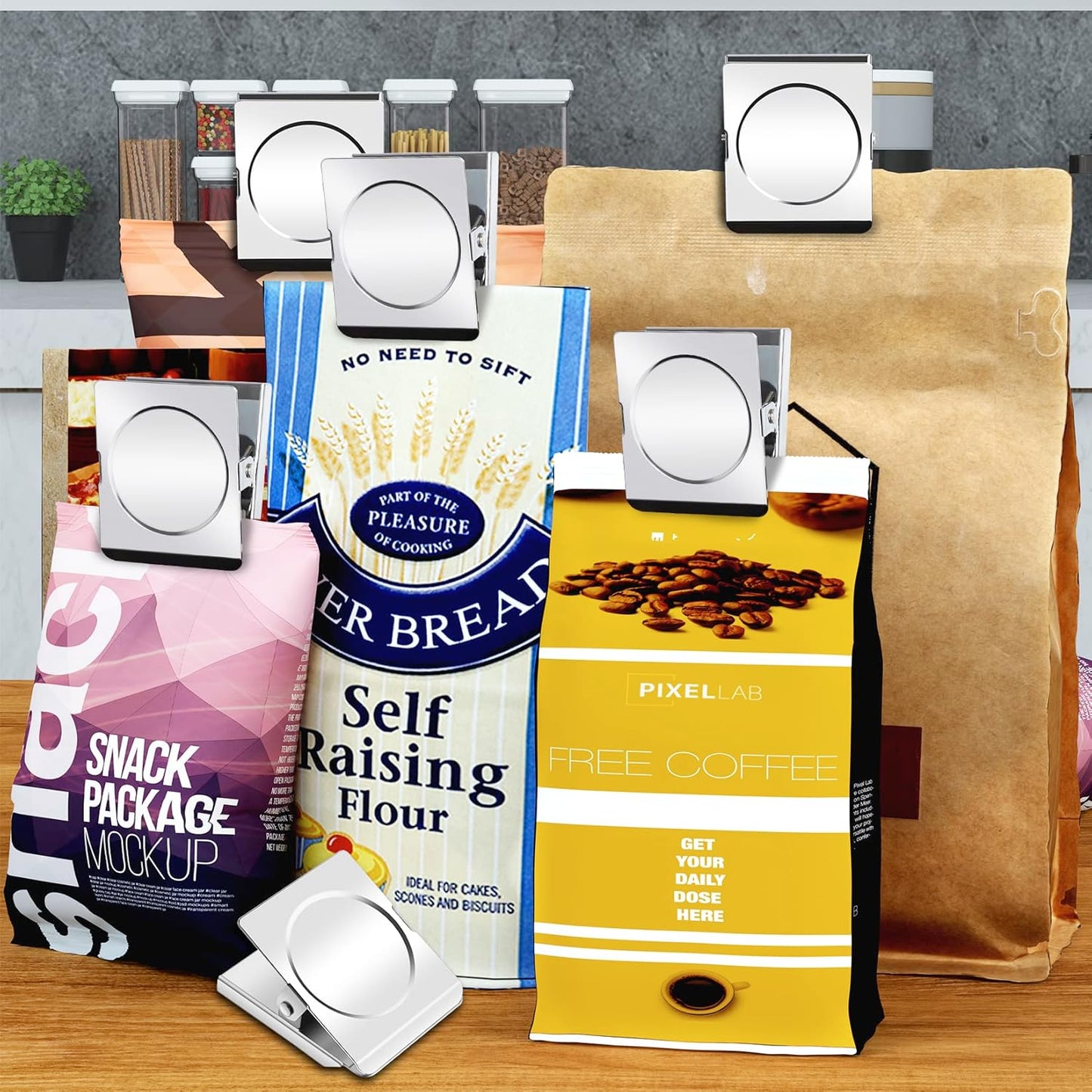 2 Pack Extra Large Magnetic Clips Heavy Duty, 2.2 Inch Heavy Duty Fridge Magnets Clips, Clips Magnet, Magnets with Clips, Strong Magnet Clips for Whiteboard, Refrigerator, Office Magnets