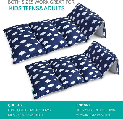 Floor Lounger Cover Non-Slip & Super Soft Floor Sofa Pillow Bed Cover, Great Choice for Kids or Adults Perfect for Slumber Party, Cloud Queen (Pillow Not Included)