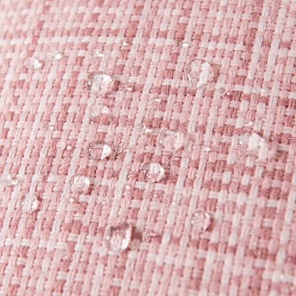 Outdoor Waterproof Throw Pillow Covers Decorative Farmhouse Water Resistant Cushion Covers for Tent Patio Garden Couch Sofa Pack of 2, 16X16 Inch Pink