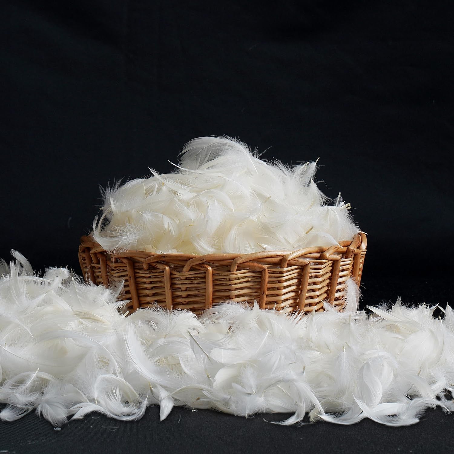 Set of 1 16X26 Inches Decorative Throw Pillow Insert, down and Feather Cotton Fabric Pillow, Rectangle Sham Stuffer for Sofa Couch Living Room