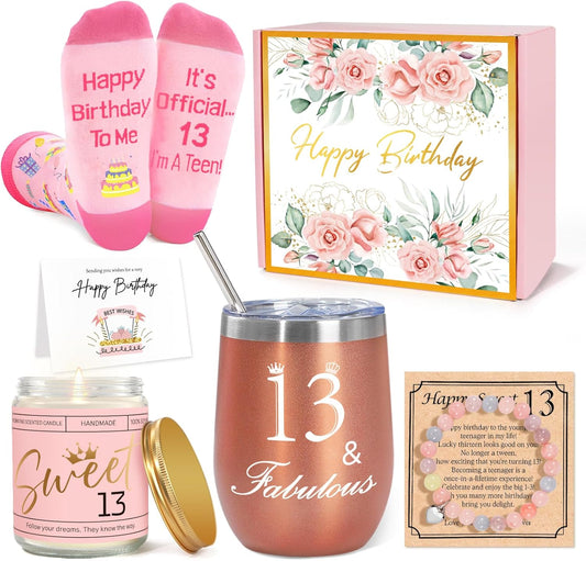 13Th Birthday Gifts for Girls, Happy 13Th Birthday Gift Ideas, Unique 13Th Birthday Gifts for Daughter, Niece, Granddaughter, 13Th Birthday Gifts for Her, Official Teenager Birthday Gifts