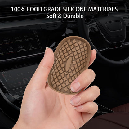 Car Cup Coasters [4 Pack] Silicone Car Coasters/Cup Mats, Non-Slip Recessed Car Interior Accessories Coffee