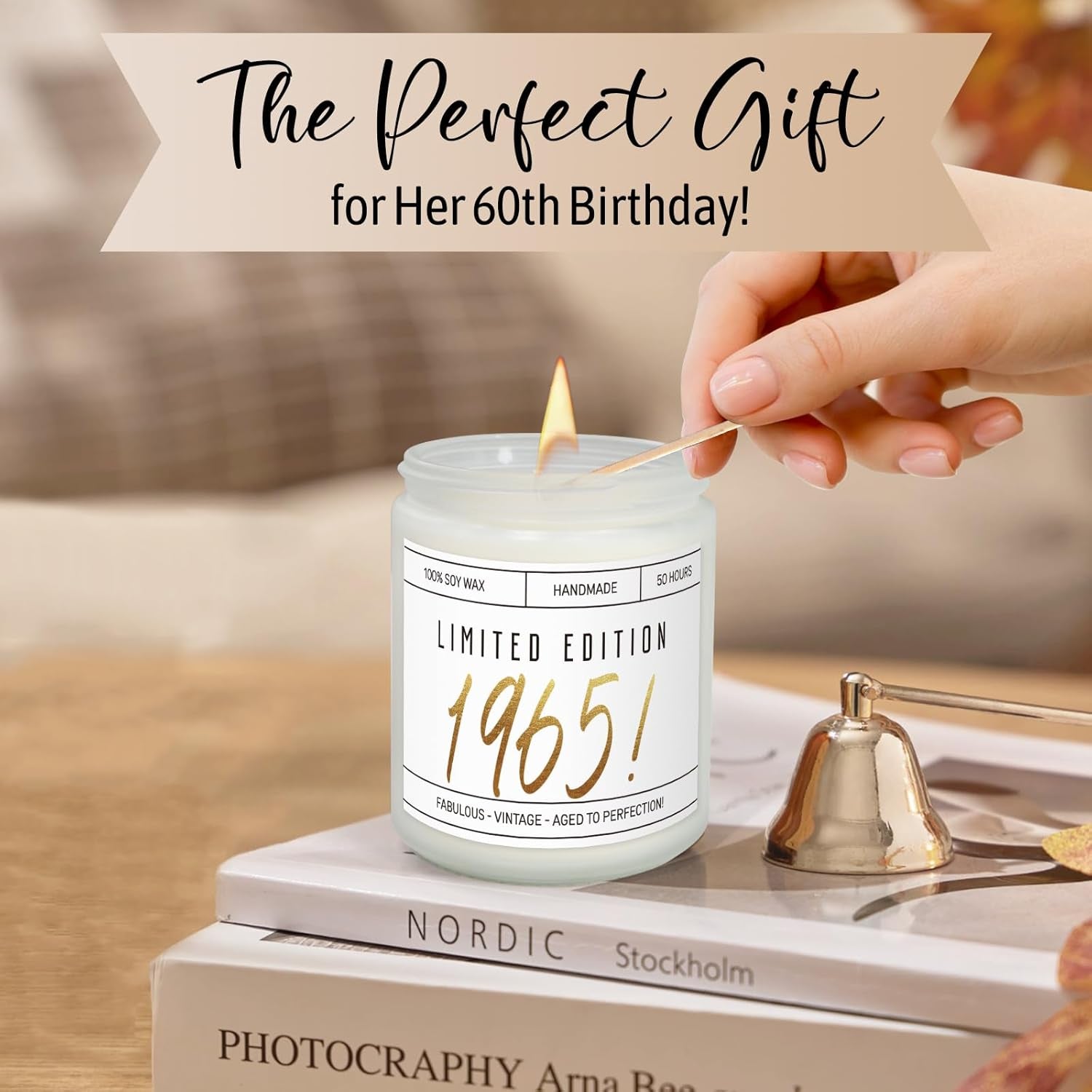 60Th Birthday Gifts for Women, 60Th Birhtday Gifts for Her, Women 60 Gifts, 60Th Gift Baskets, Unique Funny 60Th Birthday Ideas, 60 Years Old Gifts for Sister Friend Mom Wife Coworker Born in 1965