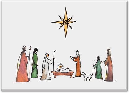 Nativity Christmas Magnets Christmas Holiday Religious Magnets Christmas Gift O Holy Night Christmas Magnets Gift Meaningful Christmas Gift -3 X 2.5 In