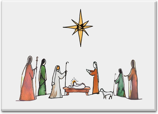 Nativity Christmas Magnets Christmas Holiday Religious Magnets Christmas Gift O Holy Night Christmas Magnets Gift Meaningful Christmas Gift -3 X 2.5 In