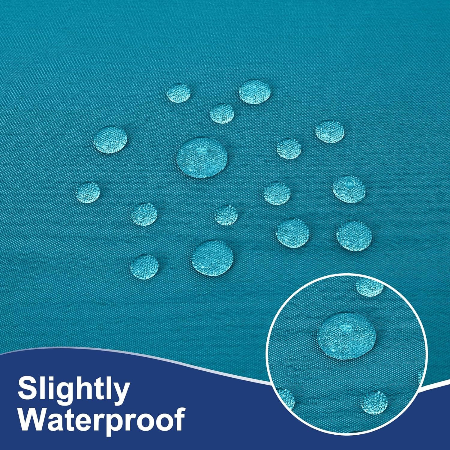 2 Packs Rectangle Fitted Tablecloth, 6 Foot Washable Fabric Table Cloth, Waterproof Polyester Table Cover for Party, Trade Show, Outdoor and Indoor (Teal, 30" X 72")