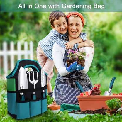 Garden Tools 7-Piece, Gardening Hand Tools, Gardening Tools Set Cultivators with Rust-Proof,Stainless Steel, Aluminum Alloy Material, Gardening Supplies Set Ideal Gift