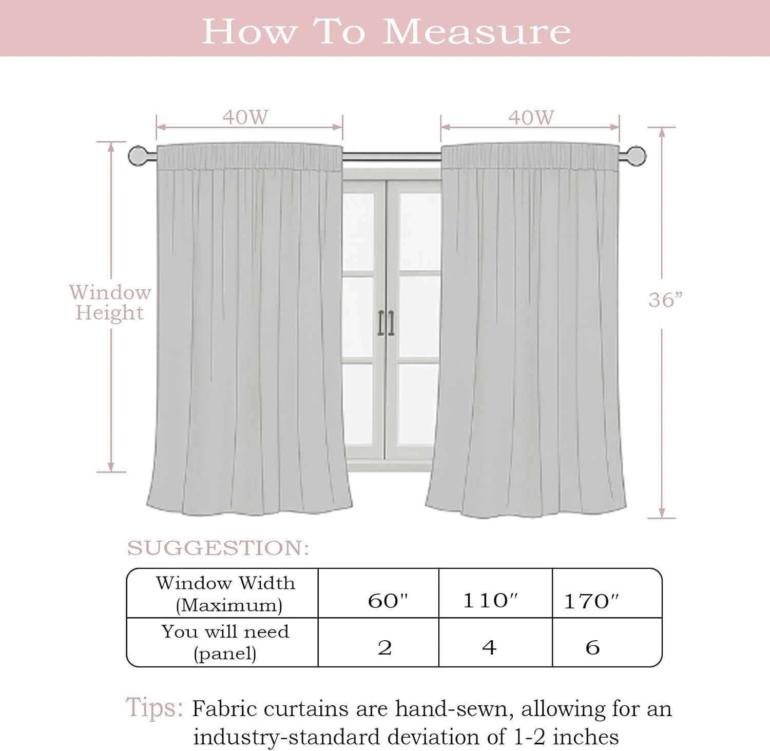 White Short Faux Linen Textured Cafe Kitchen Curtains 36 Inch Length 2 Panels, over Sink Semi Sheer Farmhouse Light Filtering Panels Rod Pocket Drapes for Bathroom Window, 40 X 36 Inch