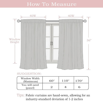 White Short Faux Linen Textured Cafe Kitchen Curtains 36 Inch Length 2 Panels, over Sink Semi Sheer Farmhouse Light Filtering Panels Rod Pocket Drapes for Bathroom Window, 40 X 36 Inch