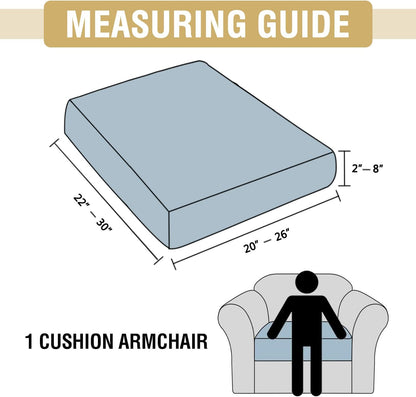 Suede Arm Chair Covers Stretch Couch Cushion Covers Thick Soft Chair Covers Armchair Couch Cover for Sectional Sofa Covers for Pets Washable(1 Piece Chair Cover, Vintage Clay)