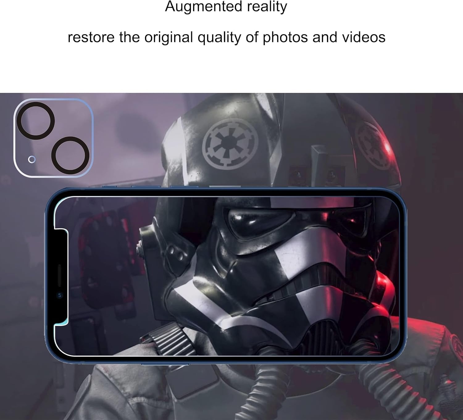 Glass Screen Protector Compatible for Iphone 13 & 13 Mini [5.4 & 6.1 Inch] 3 Pack Tempered Glass & Camera Lens Protector