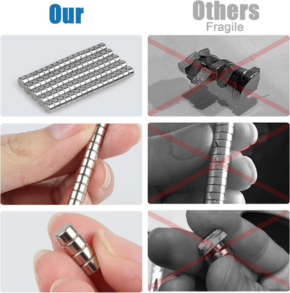 80 PCS Small Magnets 5X3Mm, Neodymium Magnet Round, Strong Magnet, Fridge Magnets Adult for Whiteboard, Fridge, Home, Kitchen, Office