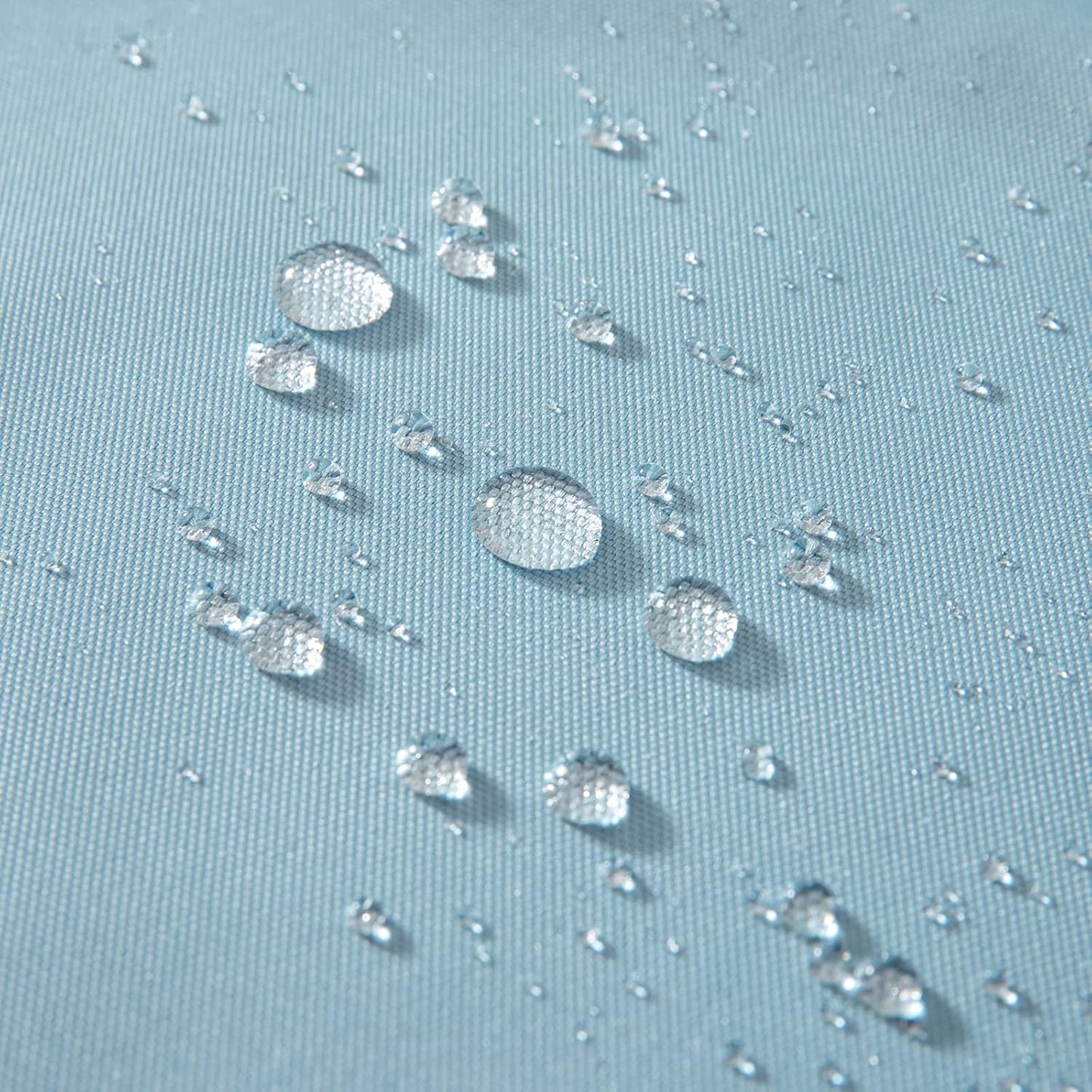 Pack of 2 Decorative Outdoor Waterproof Pillow Covers Garden Cushion Sham Throw Pillowcase Shell for Spring Patio Tent Couch 16X16 Inch Blue