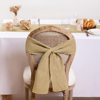 Burlap Table Runner Rustic Jute Boho Table Runner for Farmhouse Coffee Table Spring Wedding Baby Shower 1 Pack 12X48 Inches
