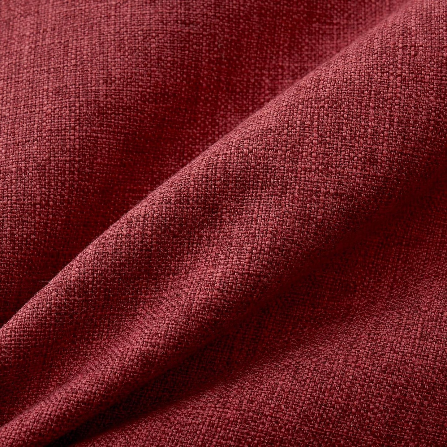 Pack of 2 Decorative Farmhouse Linen Pillow Covers Rustic Boho Accent Outdoor Couch Throw Pillow Covers for Cushion Bed Sofa Living Room Home Decor 20X20 Inch Burgundy