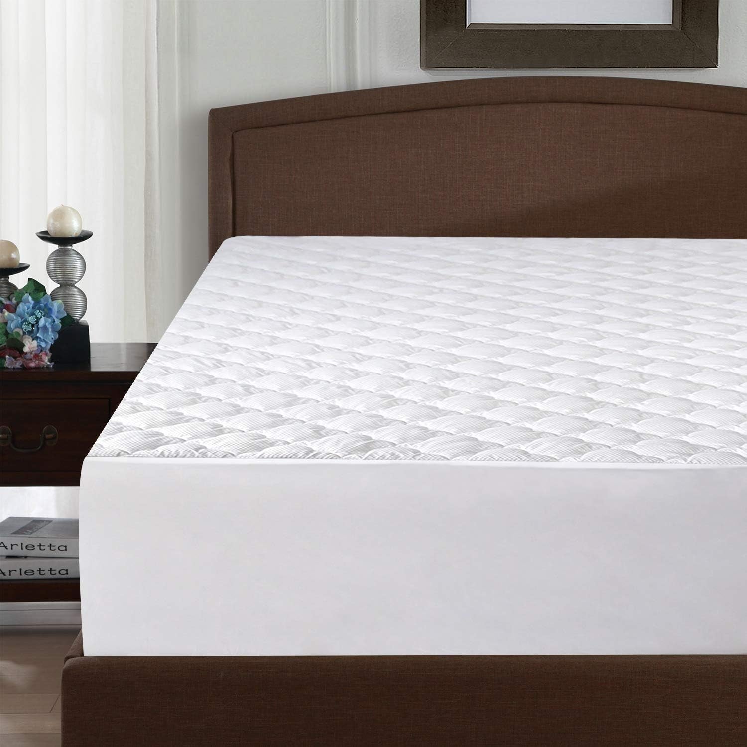 Queen Mattress Pad Thick Quilted Mattress Topper, Air Mattress Cover, Super Soft Breathable and Noiseless down Alternative Fiber Extra Thick Mattress Pad with Deep Pocket Fits up to 23 Inch Mattress