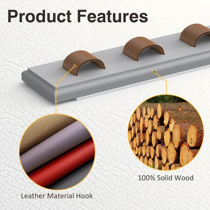 3 Pack Sunglass Organizer, Wall Mounted Sunglasses Organizer, Wooden Glasses Holder Sunglass Holder, Sunglasses Rack for Hanging Your Multiple Eyeglasses, for Wall, Home Decor(Light Grey)