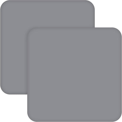 Square Playard/Playpen Fitted Sheets, Perfect for New Room2 / Totbloc Portable Playard, 2 Pack, Ultra Soft Microfiber, Fitted Playpen Sheet, Grey.