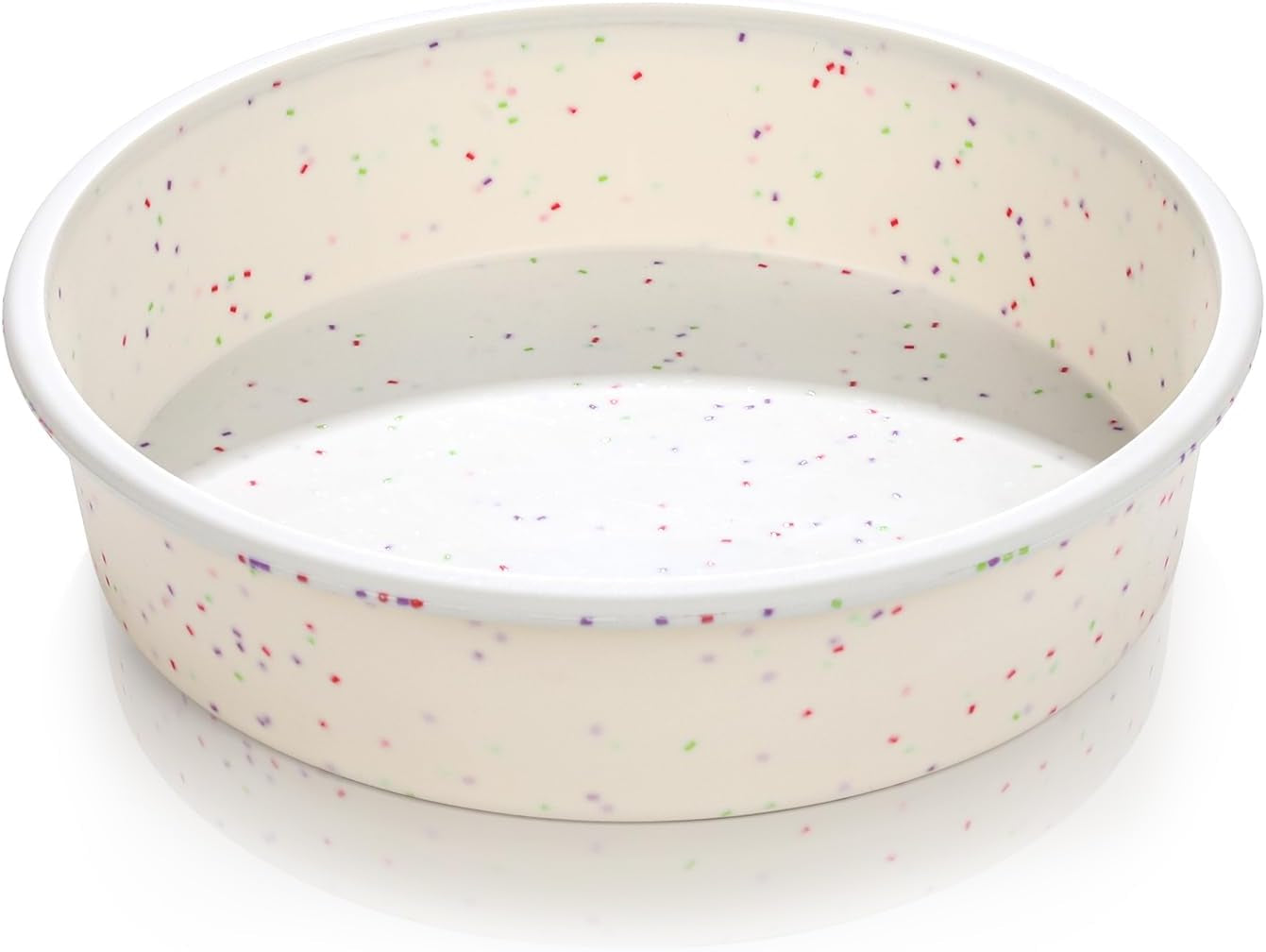 6 Inch Silicone round Cake Pan with Metal Reinforced Frame, Nonstick Silicone Springform Pan for Baking Suitable for Making Layers, Cheese & Chocolate Cakes