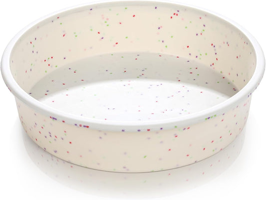 6 Inch Silicone round Cake Pan with Metal Reinforced Frame, Nonstick Silicone Springform Pan for Baking Suitable for Making Layers, Cheese & Chocolate Cakes