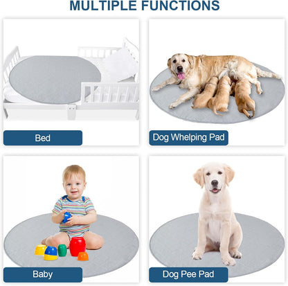 Washable Pee Pads for Dogs 2 Pack, Waterproof Dog Whelping Pads, Reusable Pee Pad Quilted, Fast Absorbing Training Pads for Dogs, Housebreaking Absorption Pads
