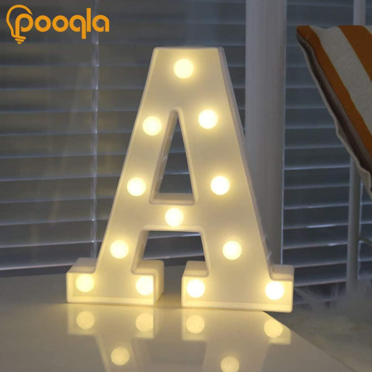 LED Marquee Letter Lights Sign, Light up Alphabet Letter for Home Party Wedding Decoration A
