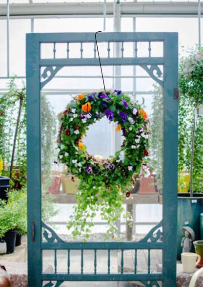 24-Inch Heavy-Duty Tree Branch Hooks - 6-Pack Extra Long Metal Black S Hooks for Hanging Plants, Bird Feeders, and Outdoor Baskets - Suitable for Indoor and Outdoor Use