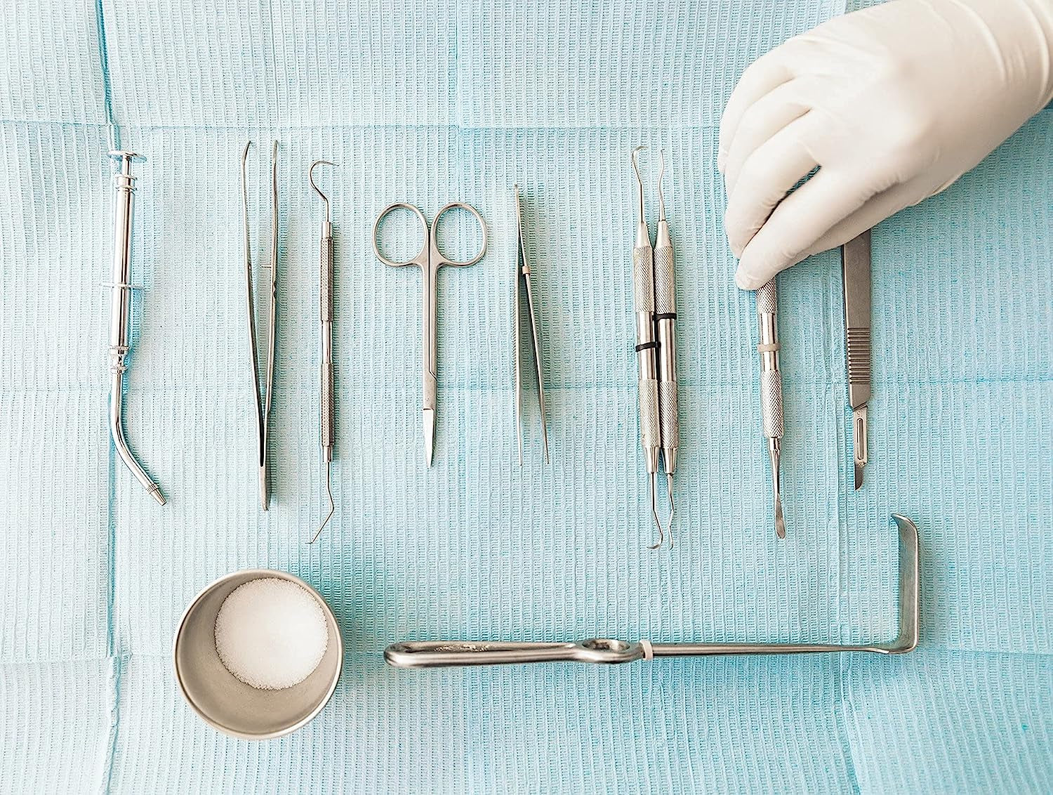 Professional Dental Tartar Scraper Tool, Dental Pick, 6.5 Inch Double Ended Tartar Remover for Teeth, Plaque Remover, Tooth Scraper, Silver, 1 Piece