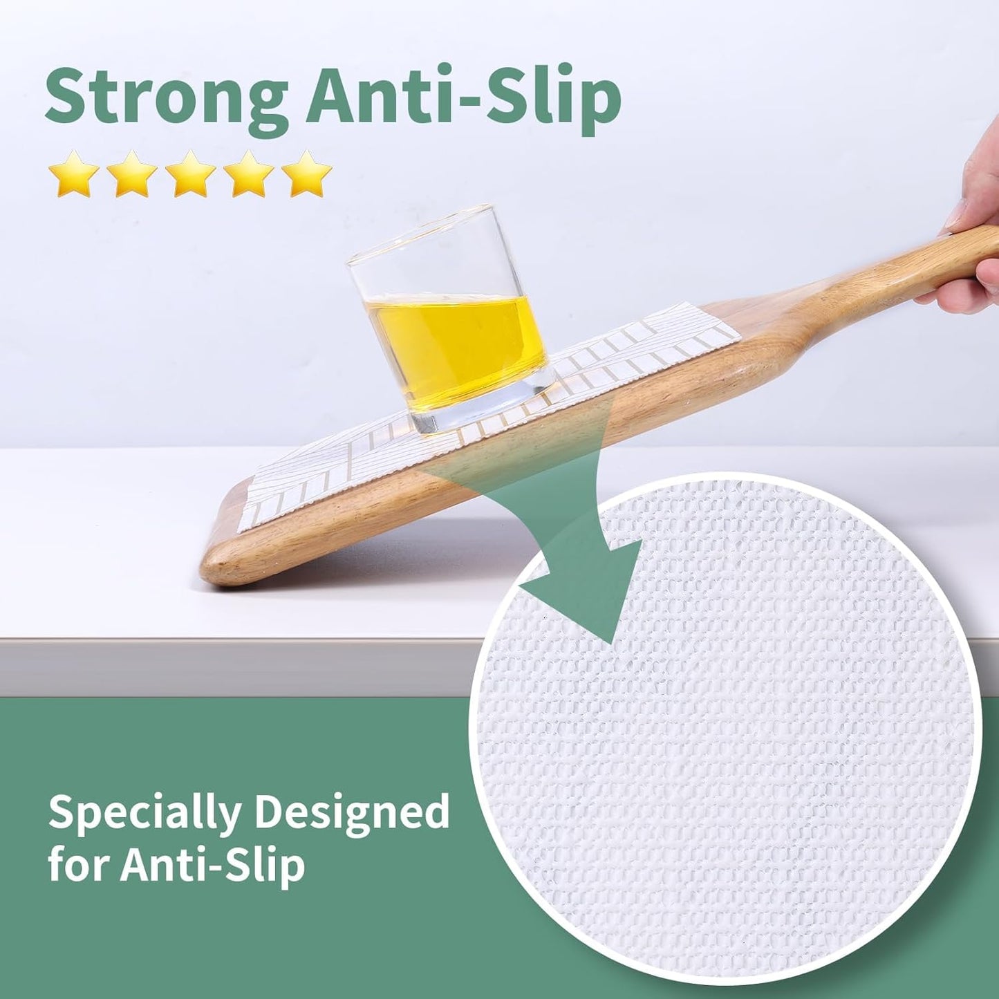 Gold and White Shelf Liners for Kitchen Cabinets Non Adhesive Cabinet Liner Strong Non-Slip Thickened Easy to Clean for Shelf Cabinet with Knife and Tape Measure