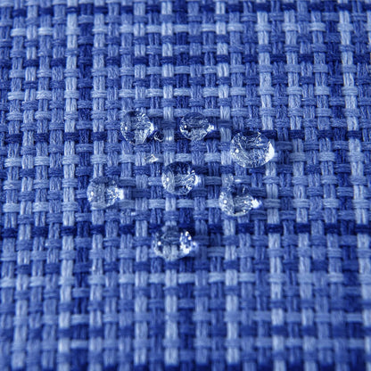 Outdoor Waterproof Throw Pillow Covers Decorative Farmhouse Water Resistant Cushion Covers for Tent Patio Garden Couch Sofa Pack of 2, 20X20 Inch Blue