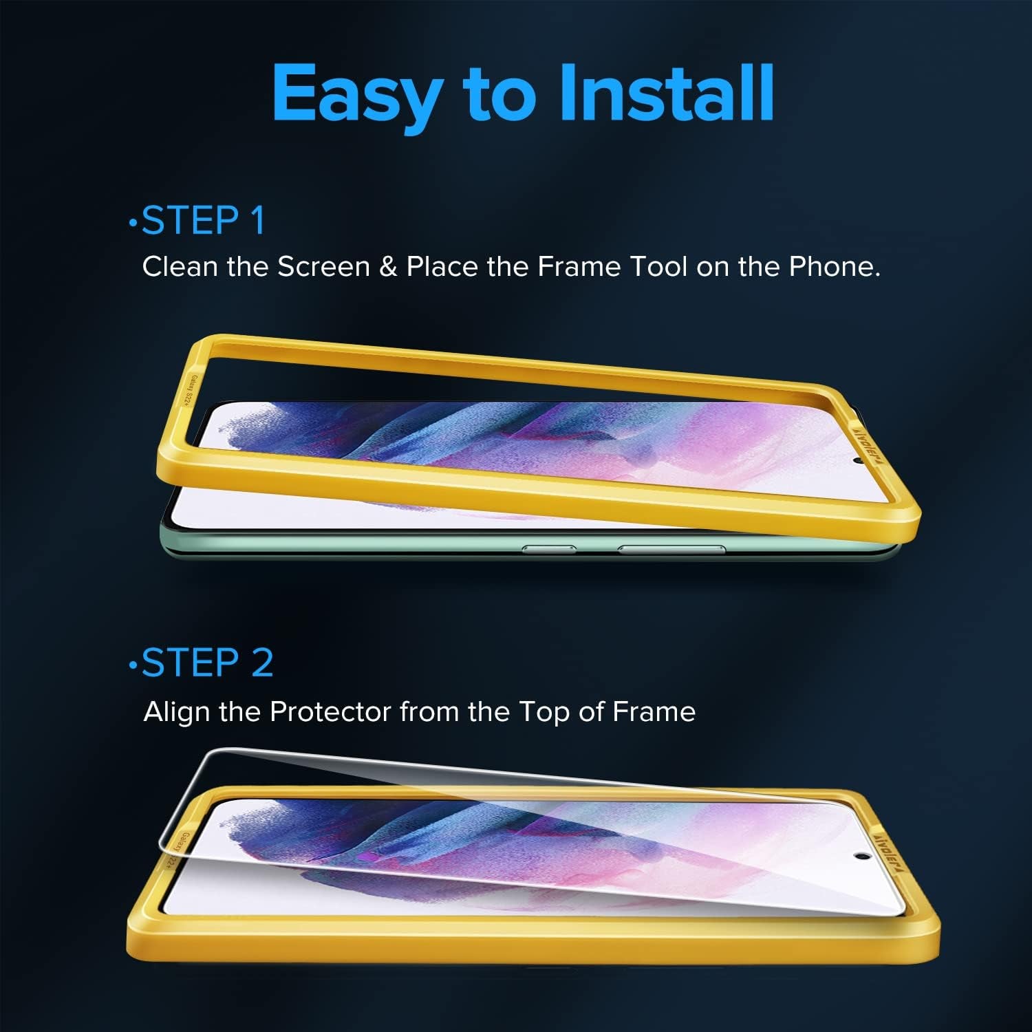 Pack of 2 Tempered Glass Compatible with Samsung Galaxy S22 5G (Not for S22 Plus), with [2 Pieces] Rear Camera Protectors and Free Installation Kit, Screen Protector Film