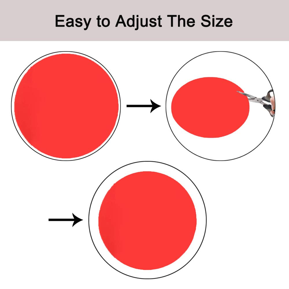 Silicone Microwave Mat 12 Inch, Non Stick Turntable Safe Baking Mat for Kitchen, Multi-Purpose Heat Resistant Oven Mat 2 Pack, BPA Free Microwave Splatter Cover (Red)