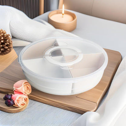 2Inch Portable Pie Carrier with Lid and Cupcake Muffin Tart Cookie Fruit Snacks Keeper Food, Pie Carrier round Pizza Holder Reusable Pie Keeper