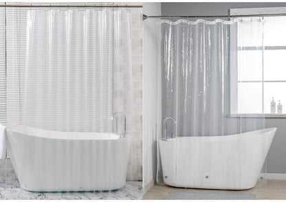 72 X 72 Inches EVA 8G Plastic Shower Curtain and 72X72 Inches PEVA 3G Shower Curtain Liner