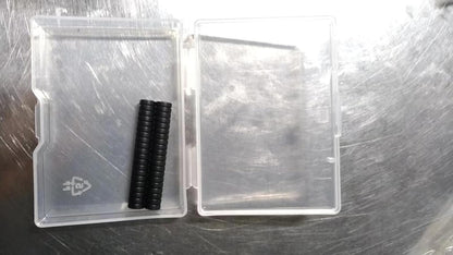 40 Pcs Refrigerator Magnets, 6X2Mm Small round Fridge Magnets, Multi-Use Premium Neodymium Tiny Circle Magnets, for Whiteboard, Billboard, Crafts, DIY, Home, Kitchen, Office, School (Black)